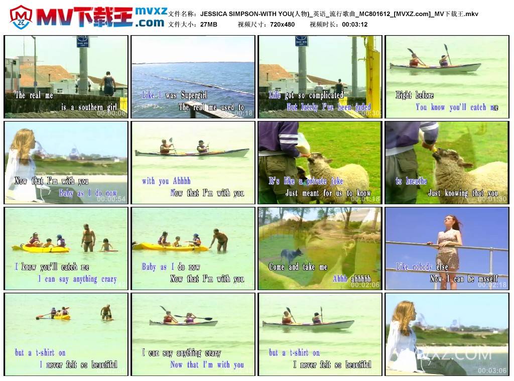 JESSICA SIMPSON-WITH YOU(人物)_英语_流行歌曲_MC801612